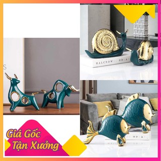 Decor Bộ Tượng Thú Trang Trí Đa Hình,Gốm Bát Tràng