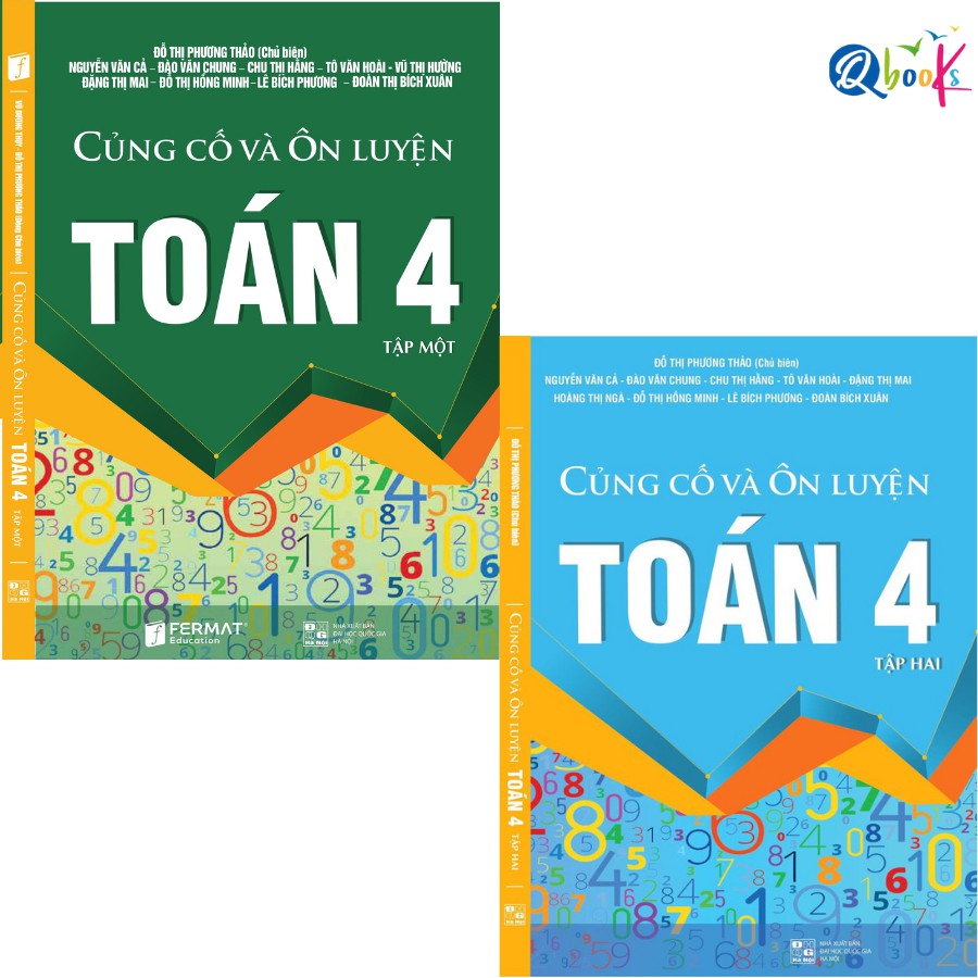 Sách - Combo Củng Cố Và ôn Luyện Toán 4 - Tập 1, 2 (2 cuốn)