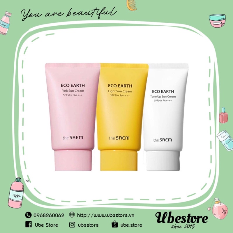 KEM CHỐNG NẮNG ECO EARTH SUN CREAM 50ML