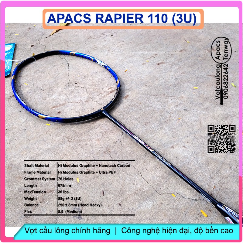 Vợt cầu lông Apacs Rapier 110 - 3U - Special Edition of RAPIER