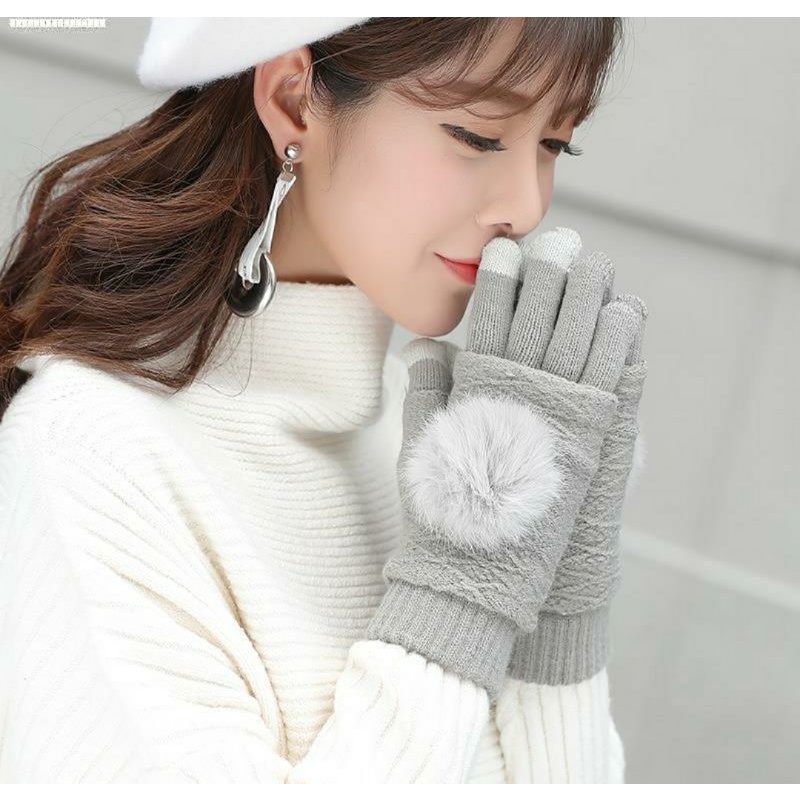 Găng tay nữ len cảm ứng đa năng Lh0917399527