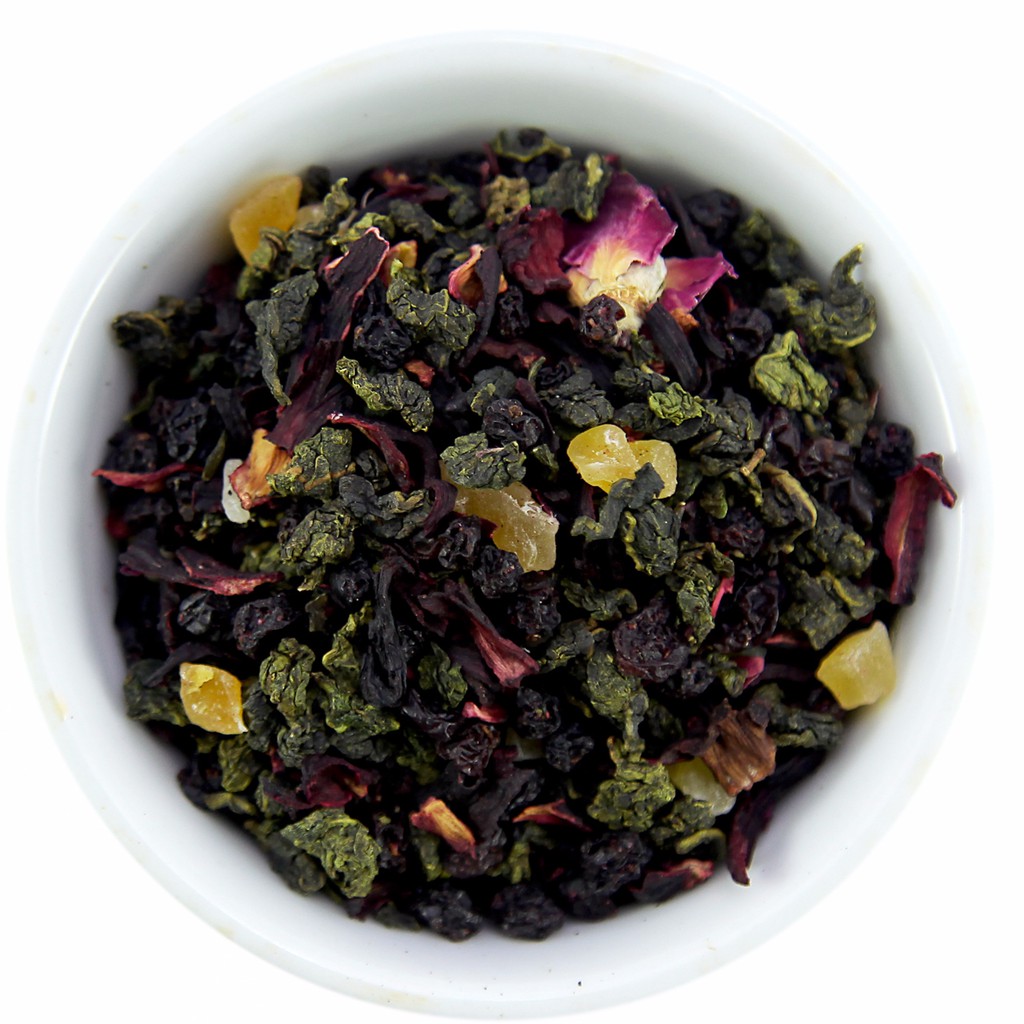 Trà oolong trái cây vị Dứa và Phúc Bồn Tử - SoYoung Tea