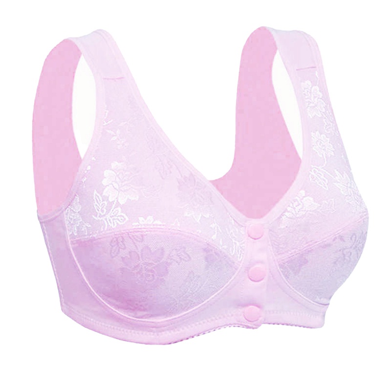 Áo Ngực Cotton Mềm Phối Ren Cài Nút Trước Không Gọng Cho Phụ Nữ Mang Thai | BigBuy360 - bigbuy360.vn