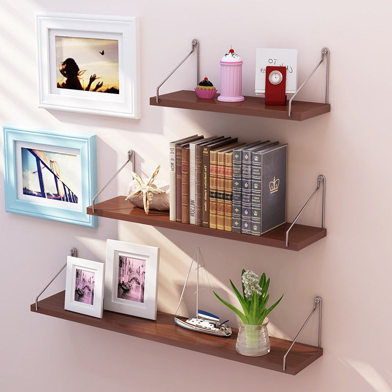 ✗Kệ treo tường không đục lỗ đơn giản hiện đại phòng khách sáng tạo trang trí vách ngăn ngủ Giá sách