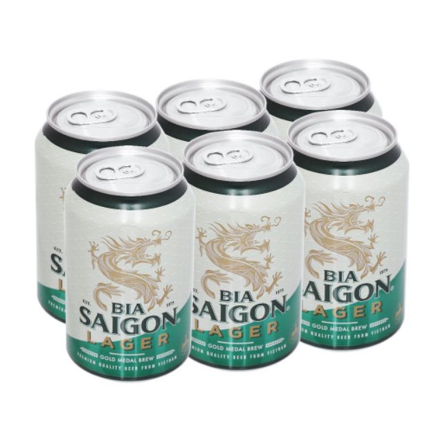 1 lon bia Sài Gòn 330ml- hàng date mới