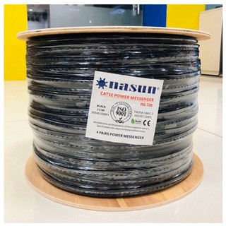 Dây cáp mạng 8 lõi liền nguồn nasun ns-728 cuộn 305m - ns-728