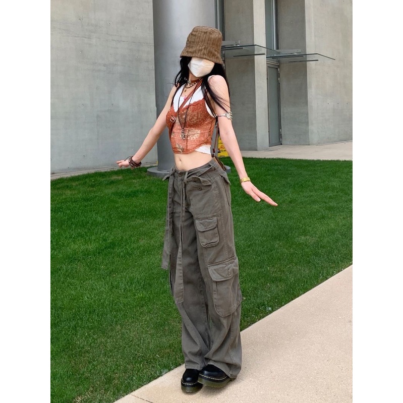 ( Gía rẻ vô địch ) Quần cargo pants, quần kaki túi hộp, siêu ngầu, phong cách hiphop, vintage