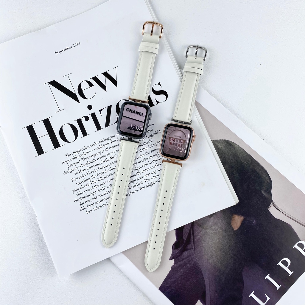 Dây Da Đeo Đồng Hồ Apple iwatch serise 7 6 SE 5 4 3 2 iwatch 41mm 45mm 40mm 44mm 42mm 38mm