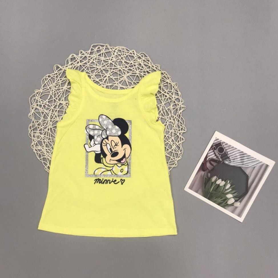 Áo thun bé gái, áo phông bé gái dáng ba lỗ, chất cotton, nhiều màu, size 1-7 - BONGKIDS