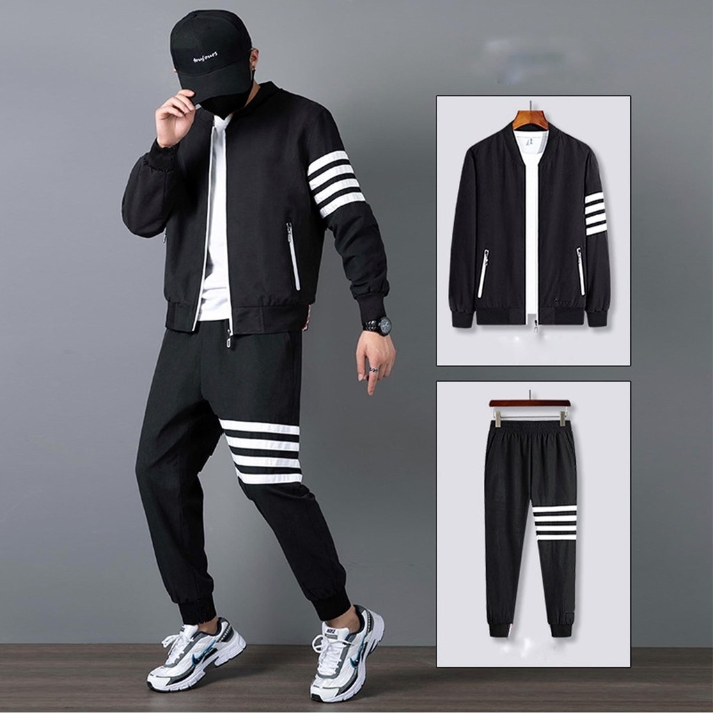 Bộ thể thao khóa kéo thời trang thu đông nam one shop
