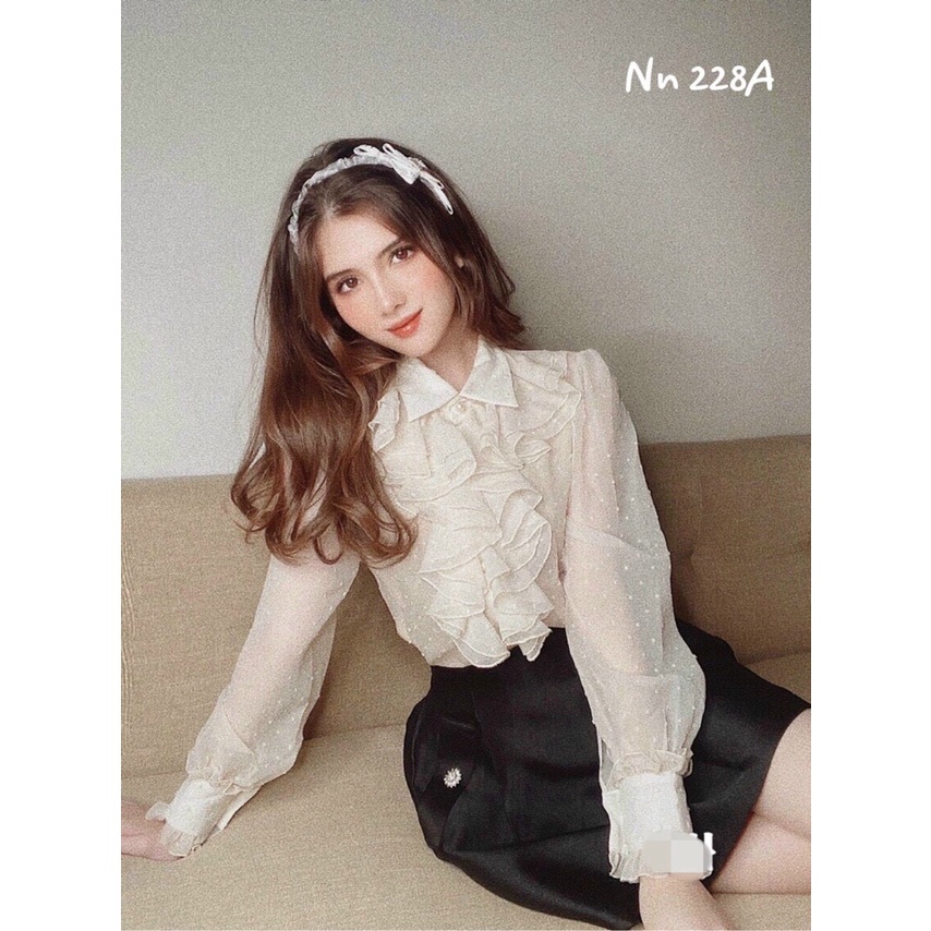 Sơ mi bèo tiểu thư siêu xinh - Chất đẹp