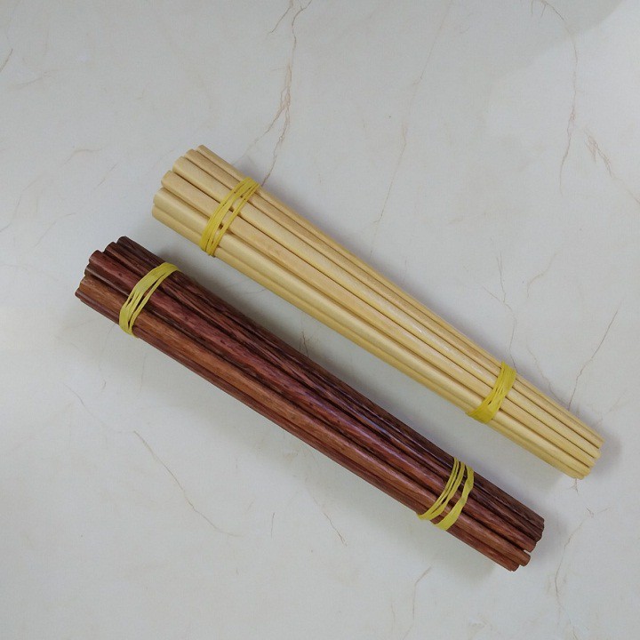Đũa dừa, gỗ mỗi bó 10 đôi chống mốc chống cong vênh dài 25cm