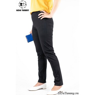 Quần Tây Thun Co Giãn 4 Chiều LEDA TUMMY Chất Vải Mềm Mịn, Cạp Cao, Ôm Gọn Bụng (Big Size Đến 90kg)