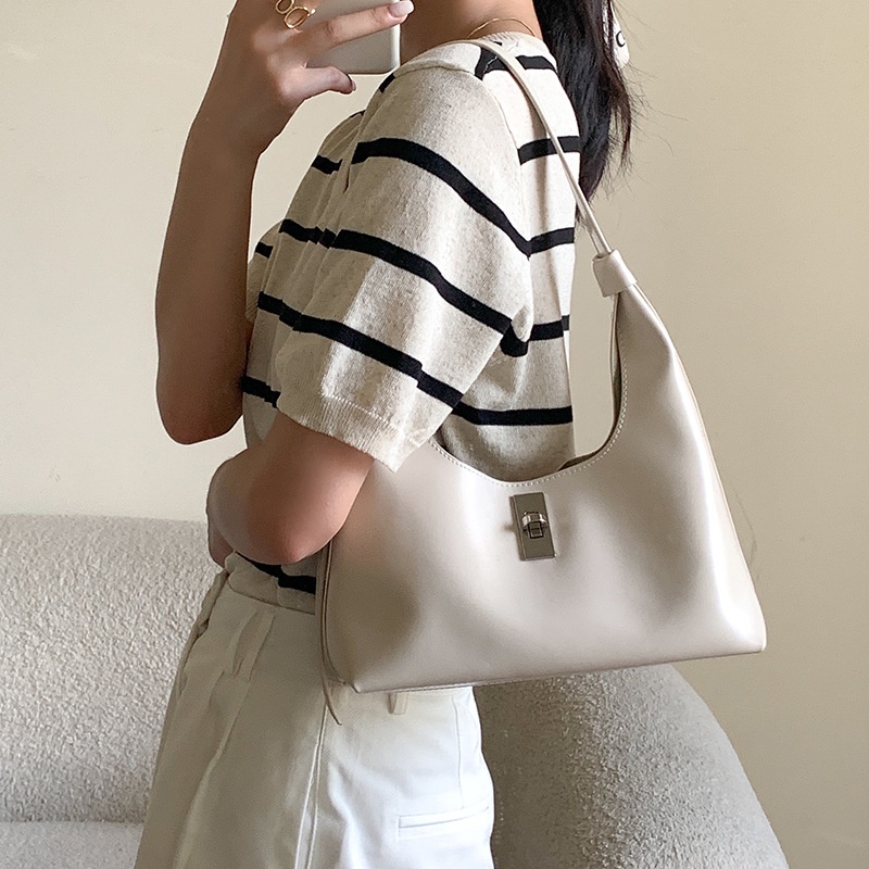 Túi xách IELGY cỡ lớn có khóa phong cách Hàn Quốc cho nữ