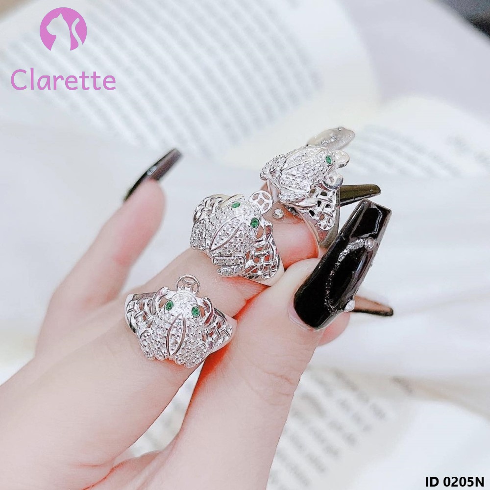 Nhẫn bạc hình cóc Clarette 0205N