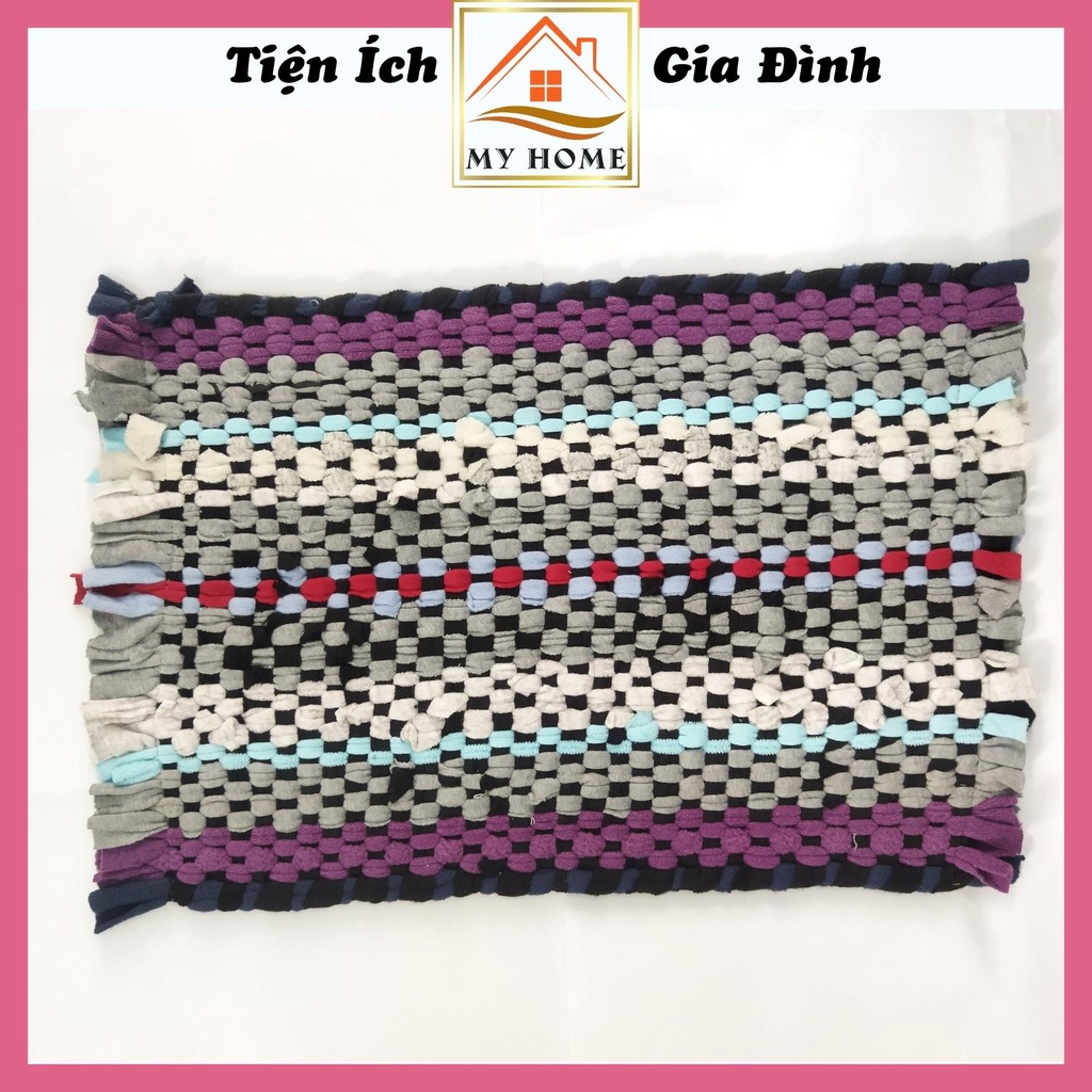 Thảm lau chân bằng vải thun, thảm chùi chân thấm hút nước tốt giá rẻ sử dụng cho nhà bếp, kích thước 35*55cm
