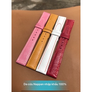 Dây da đồng hồ da cừu cao cấp nhập khẩu