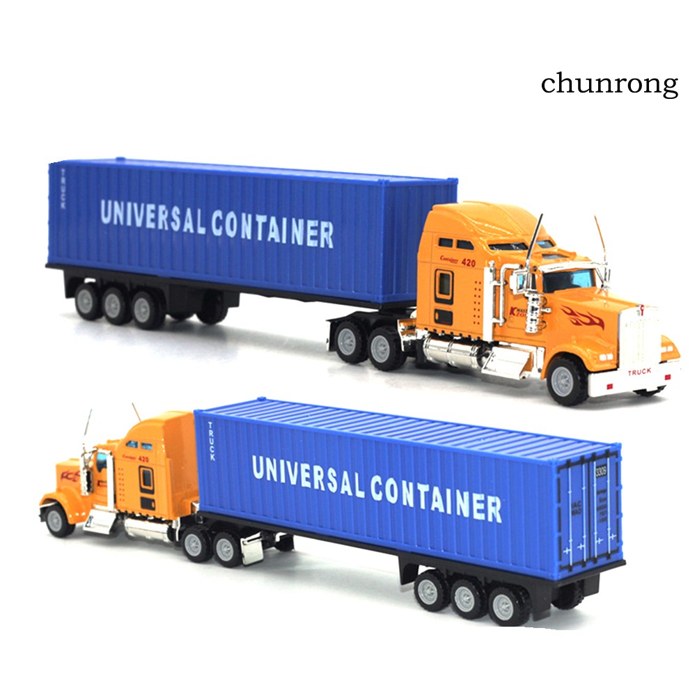 Xe tải container đồ chơi CR+1/65 hợp kim giáo dục kỹ thuật trẻ em