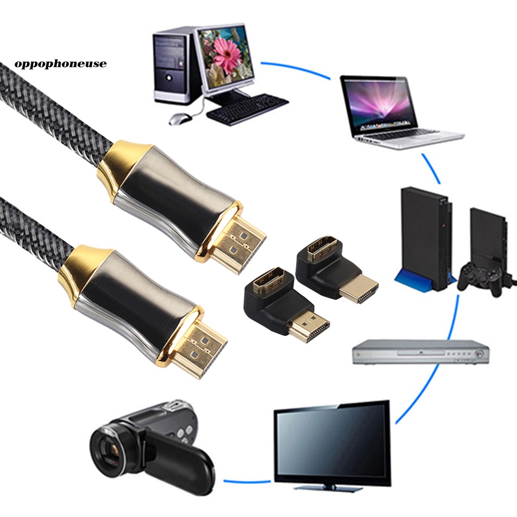 Dây Cáp Xdnxlx Hd 4k X 2k + Đầu Chuyển Đổi 270 Độ 90 Độ Cho Lcd Dvd Hdtv