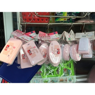Bàn chải chà chân thỏ hồng 🥰lông mềm😍