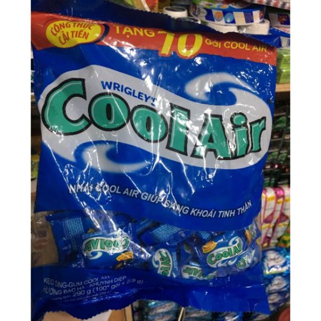 Kẹo singum Cool Air bịch 100 viên / kẹo cao su cool air