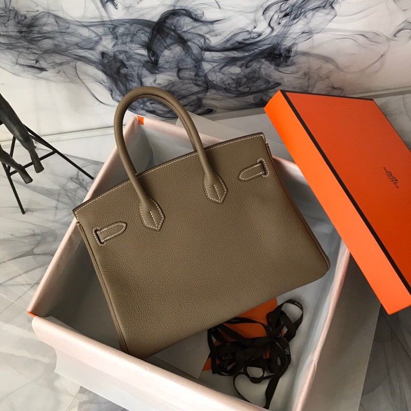 Túi xách nữ da trơn Hermes birkin togo da thật cao cấp