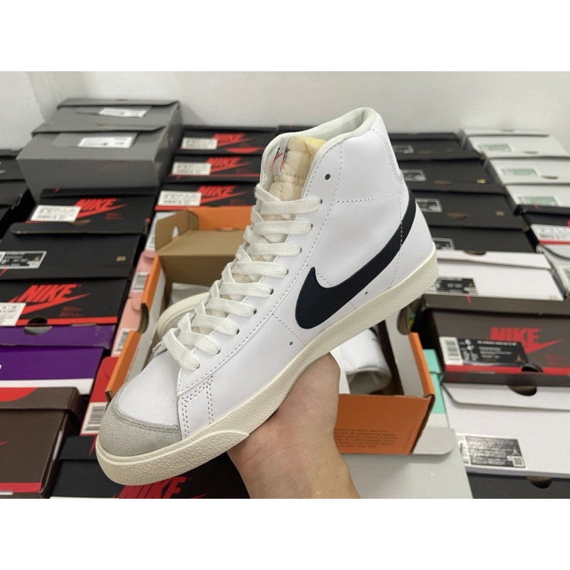 [SneakerHN] Giày NIKE Blazer Mid ’77 Vintage ‘White Black’ | bản cao cấp