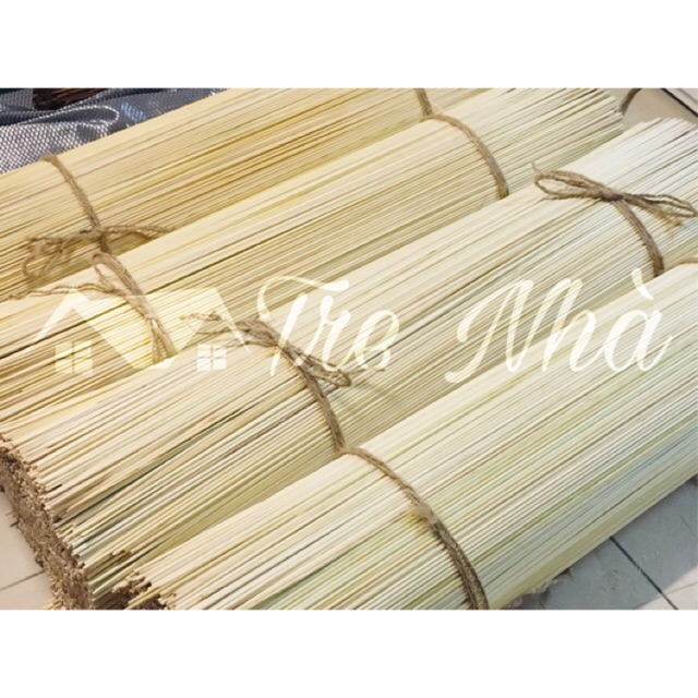 [1KG] Tăm tre dài trắng nhỏ 1,8mm, dài 50cm - 1KG