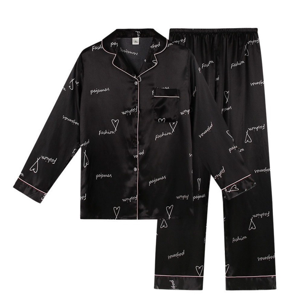Bộ Đồ Ngủ Mặc Nhà Pajamas Lụa Họa Tiết Hisexy P46