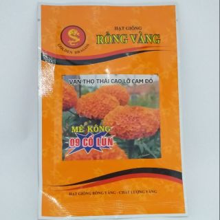 Hạt Giống Vạn Thọ Thái F1 09 Cổ Lùn_ Màu Cam Đỏ