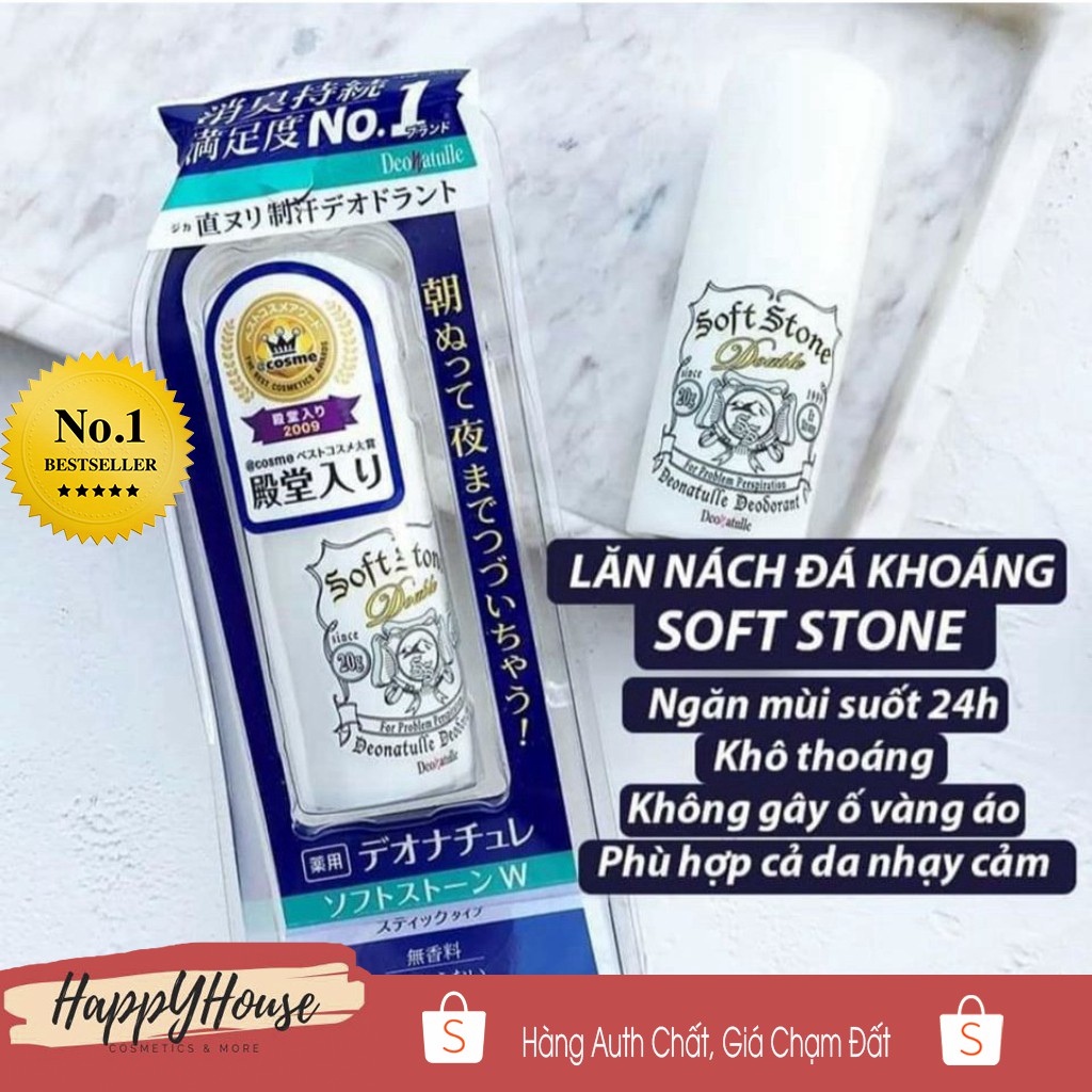 Lăn nách đá khoáng Soft Stone Nhật Bản