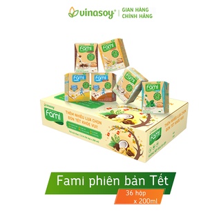 Thùng sữa Fami phiên bản Tết 2022 - mix 06 vị (36 hộp x 200ml)
