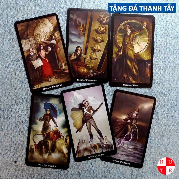 Bài Tarot SteamPunk 78 Lá Bài Tặng Link Hướng Dẫn Sử Dụng Tiếng Việt Và Đá Thanh Tẩy C21