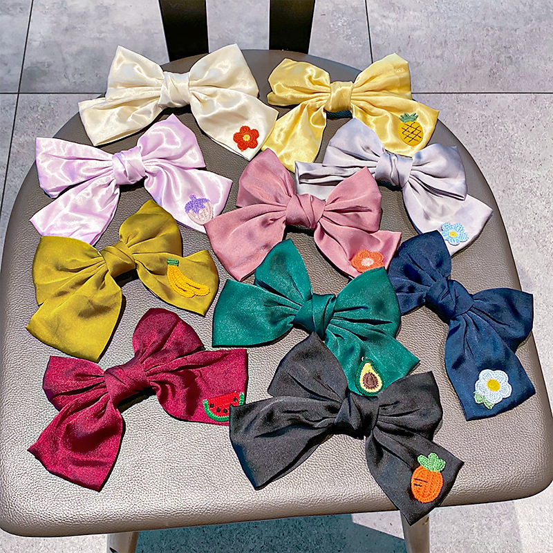 10Pcs/Set Cartoon Kids Hair Clip Set Animal Fruit Bowknot Hair Clips Korean Hair Tie Girls Hair Accessories