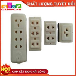 Ổ cắm đơn ổ cắm đôi - ổ cắm 3 ngả Vinakip-Giadung24h
