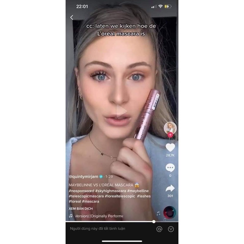 Mascara Chuốt mi Maybeline Sky High 2021 MÀU NÂU ĐEN 803