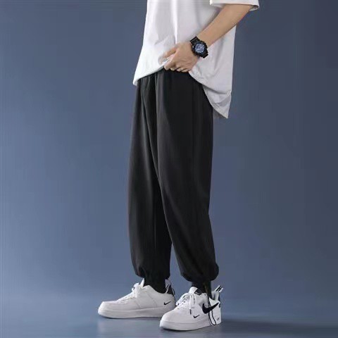 Quần jogger nam nữ ống rộng BÓ CHUN basic track pants unisex