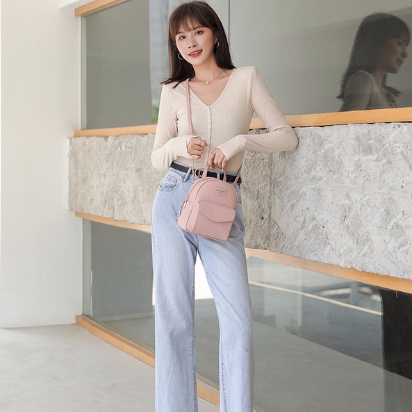 Balo mini nữ thời trang da mềm Taomicc phong cách hàn quốc HH 218