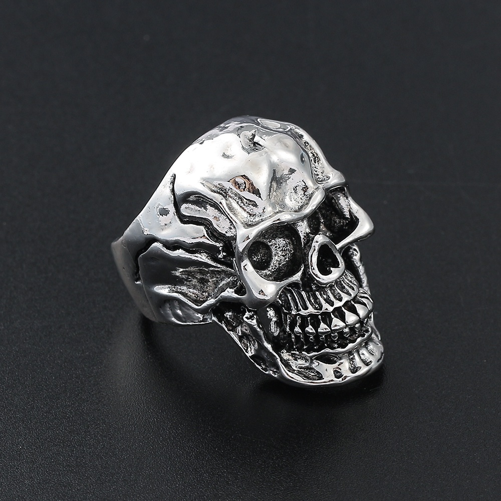 Nhẫn Hình Đầu Lâu Phong Cách Gothic Thời Trang Dành Cho Nam