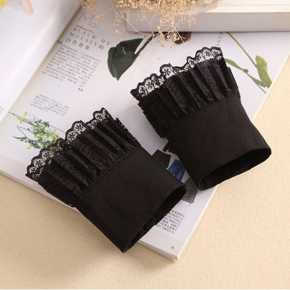 SUMU Ống Tay Áo Giả Nhiều Lớp Phong Cách Gothic Cổ Điển