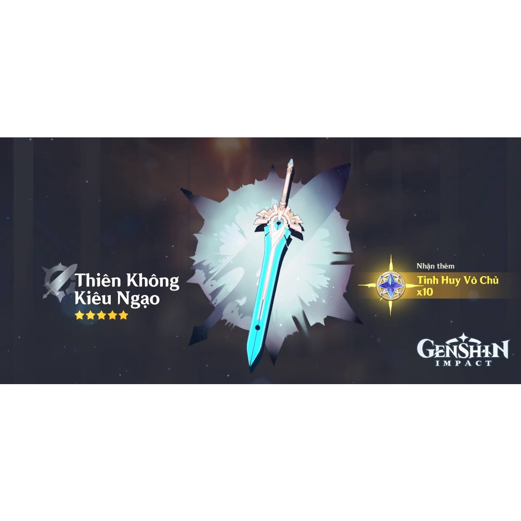 [ Tặng đế ][ 30cm ] Mô hình móc khóa Thiên Không Kiêu Ngạo - Genshin Impact - Baystore