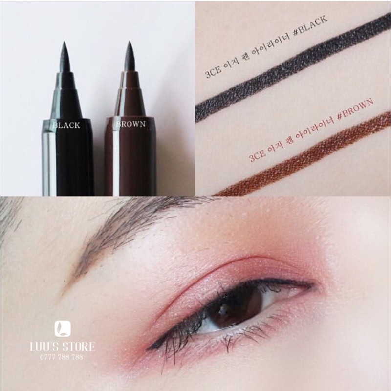 Bút Dạ Kẻ Mắt 3CE Easy Pen Eye Liner (Mắt Nước 3CE)