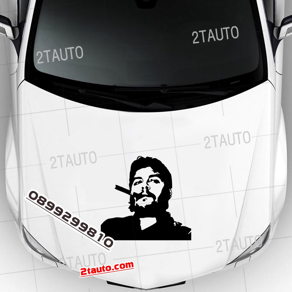 Tem decal sticker dán xe CHE GUEVARA nhiều kích thước, chống thấm nước, logo CHE GUEVARA dán trang trí xe hơi - MẪU 3