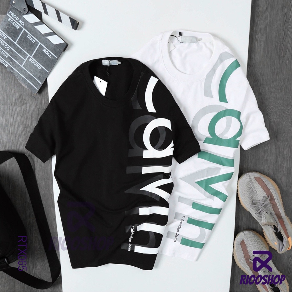 Áo thun nam cổ tròn ngắn tay cotton cao cấp mới CAL RTX065 - áo phông nam form rộng Riooshop