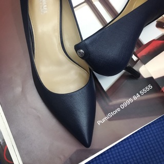 Giày Michael Kors Flex Kitten Pump Saffiano Admiral