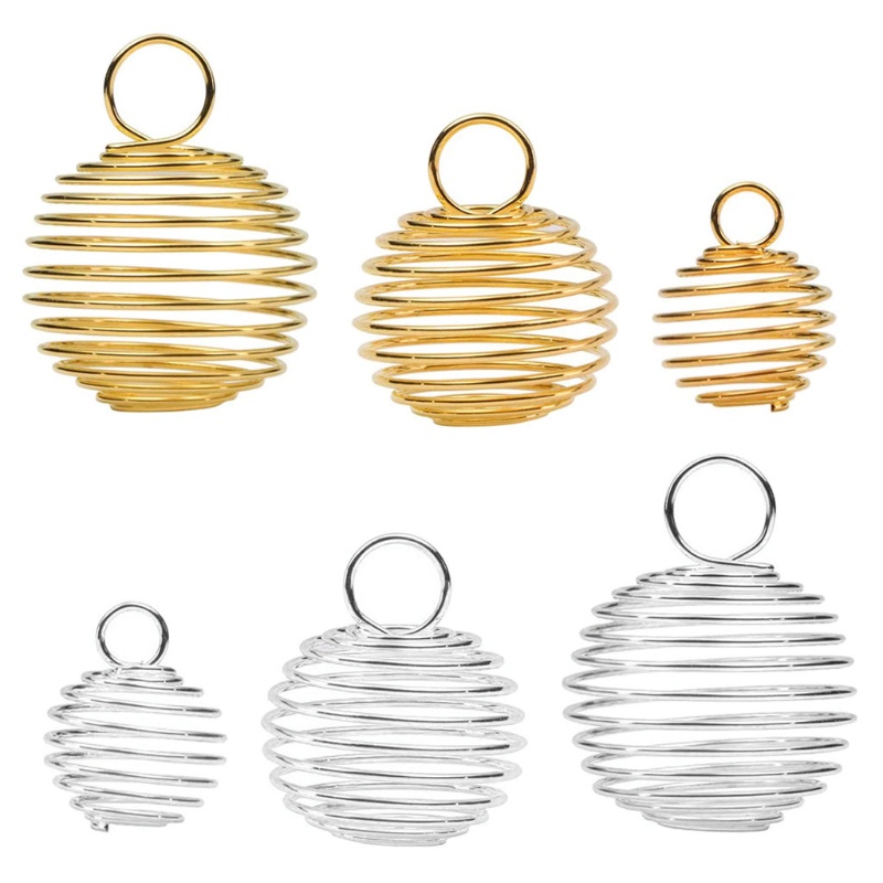 Set 30 Giá Đỡ Hạt Xỏ Lỗ Xoắn Ốc Làm Trang Sức Thủ Công 3 S