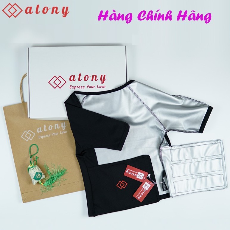 Đai Nịt Bụng Giảm Mỡ Bụng ATONY, Đai Quấn Nóng Giảm Eo Cao Cấp, Tráng Nano Bạc Nhật Bản Giúp Sinh Nhiệt, Đổ Mồ Hôi