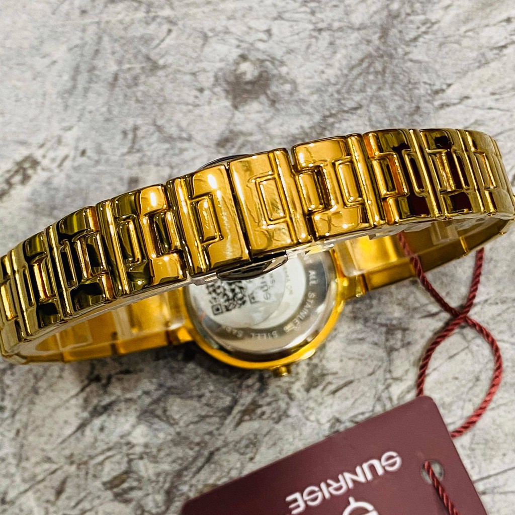 Đồng hồ Sunrise nữ chính hãng Nhật Bản L9949AA.G.DD - kính saphire chống trầy - Đá S