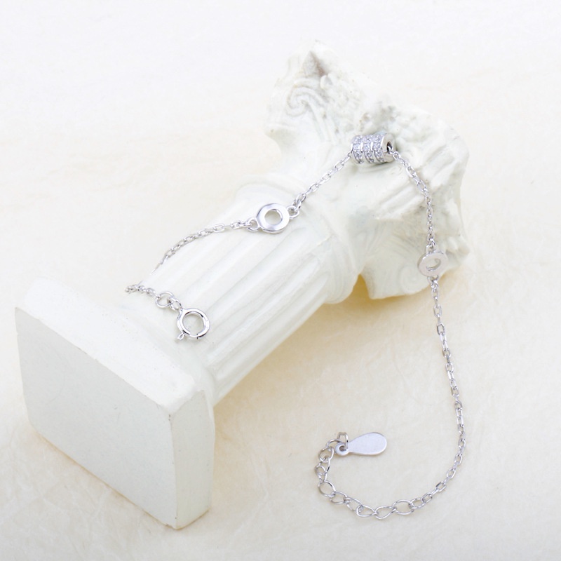 Lắc Tay Bạc Ý S925 Cho Nữ Khối Tròn Đơn Giản L2550-Bảo Ngọc Jewelry