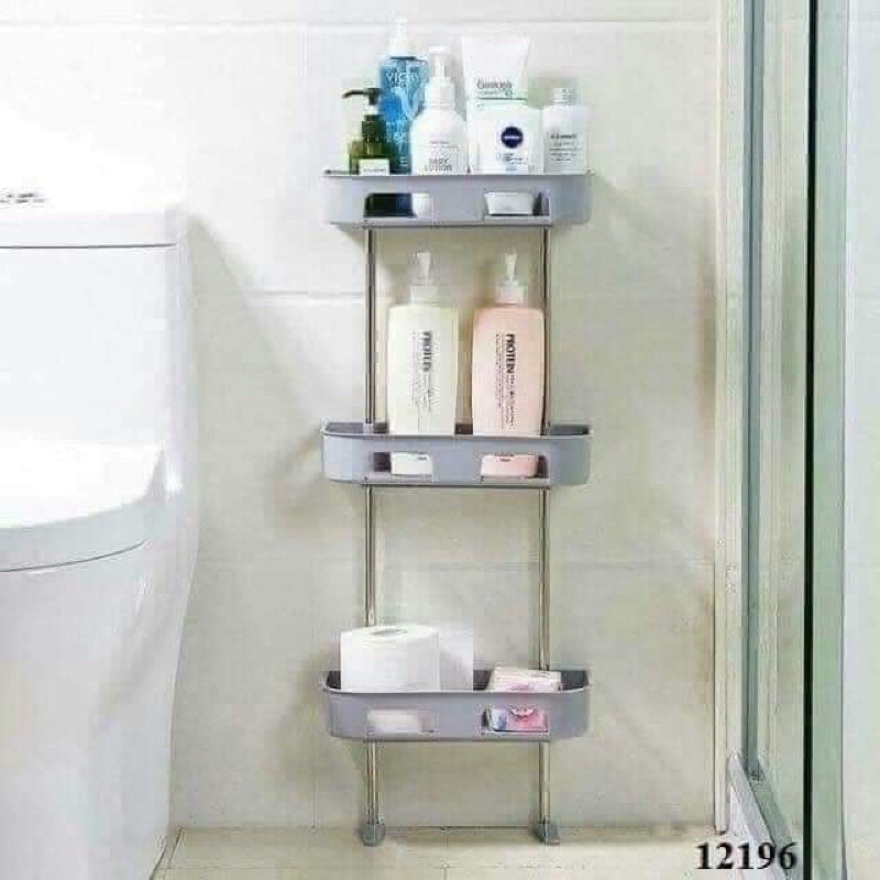 Kệ để đồ Toilet 2,3 tầng,Kệ Sau Toilet ,nhà Tắm 2,3 ngăn gắn tường